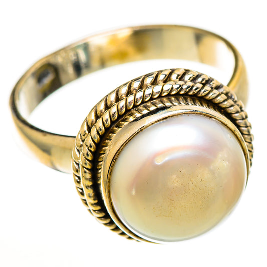 Cultured Pearl Rings handcrafted by Ana Silver Co - RING113417 - Photo 2