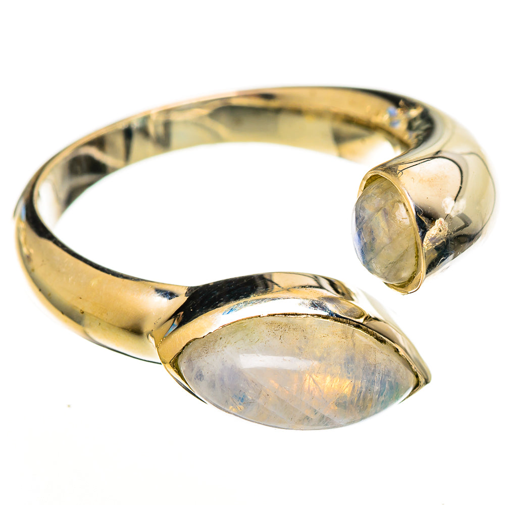 Rainbow Moonstone Rings handcrafted by Ana Silver Co - RING113418 - Photo 2