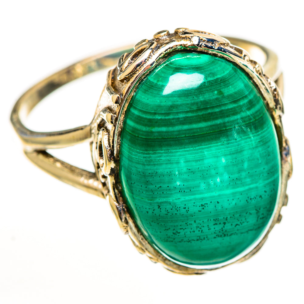Malachite Rings handcrafted by Ana Silver Co - RING113429 - Photo 2