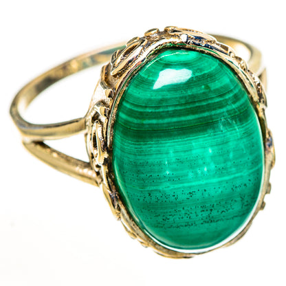 Malachite Rings handcrafted by Ana Silver Co - RING113429 - Photo 2