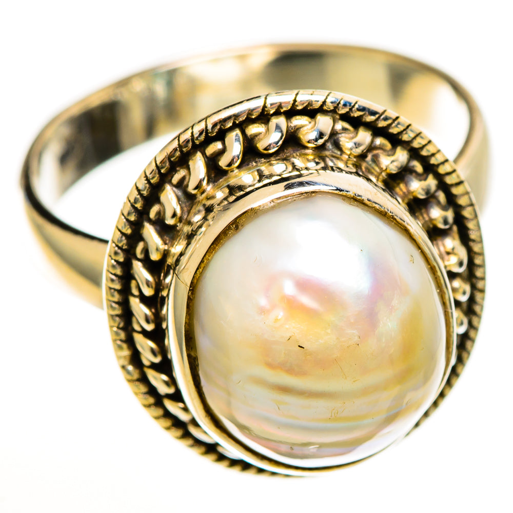 Mother Of Pearl Rings handcrafted by Ana Silver Co - RING113440 - Photo 2