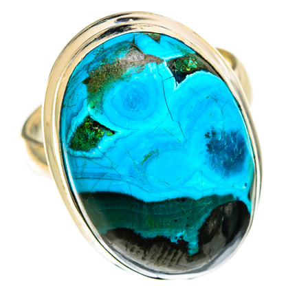 Malachite In Chrysocolla Rings handcrafted by Ana Silver Co - RING113449 - Photo 2