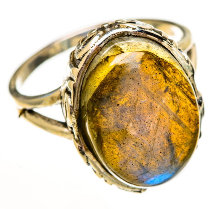 Labradorite Rings handcrafted by Ana Silver Co - RING113450 - Photo 2