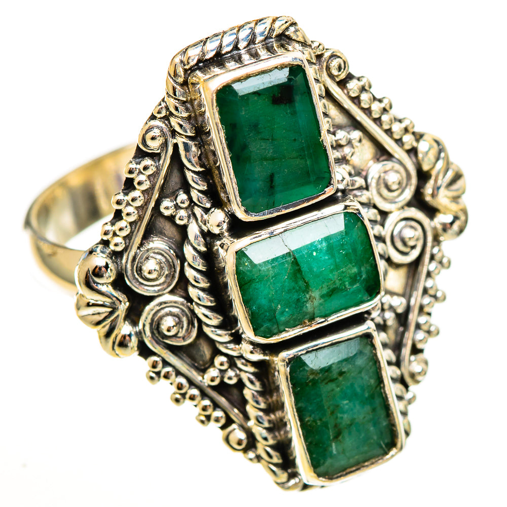 Emerald Rings handcrafted by Ana Silver Co - RING113451 - Photo 2