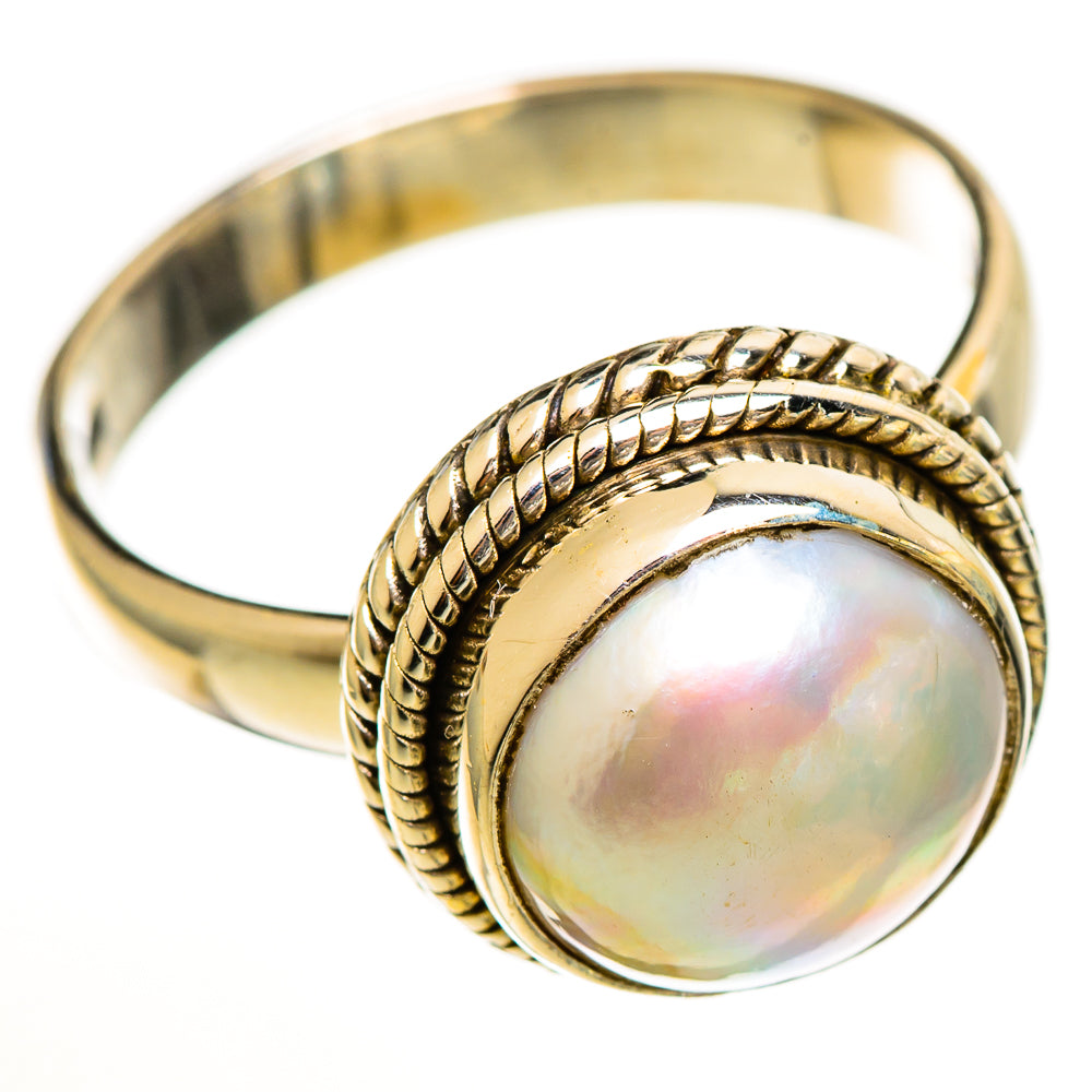 Cultured Pearl Rings handcrafted by Ana Silver Co - RING113459 - Photo 2