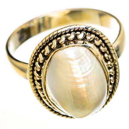 Mother Of Pearl Rings handcrafted by Ana Silver Co - RING113460 - Photo 2