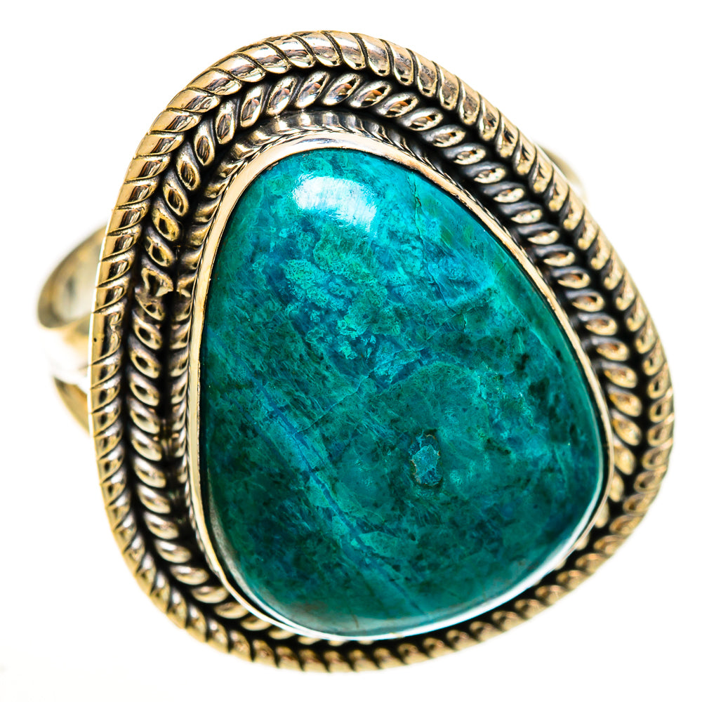 Chrysocolla Rings handcrafted by Ana Silver Co - RING113465 - Photo 2