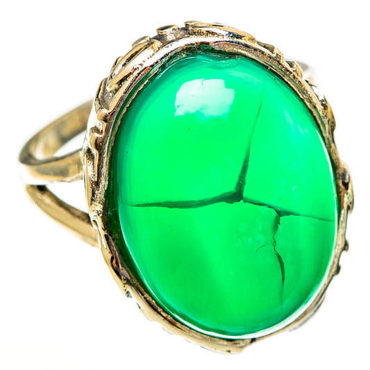Green Onyx Rings handcrafted by Ana Silver Co - RING113469 - Photo 2