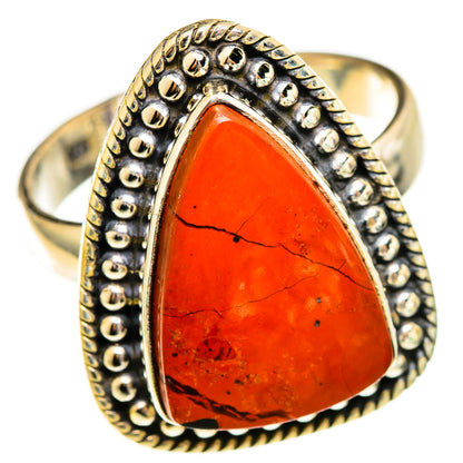 Red Jasper Rings handcrafted by Ana Silver Co - RING113472 - Photo 2