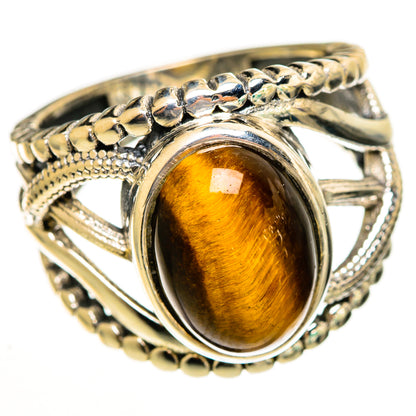 Tiger Eye Rings handcrafted by Ana Silver Co - RING113473 - Photo 2
