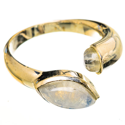 Rainbow Moonstone Rings handcrafted by Ana Silver Co - RING113475 - Photo 2