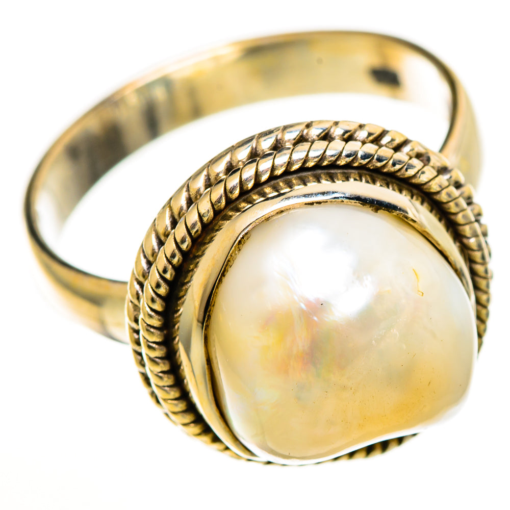 Mother Of Pearl Rings handcrafted by Ana Silver Co - RING113476 - Photo 2