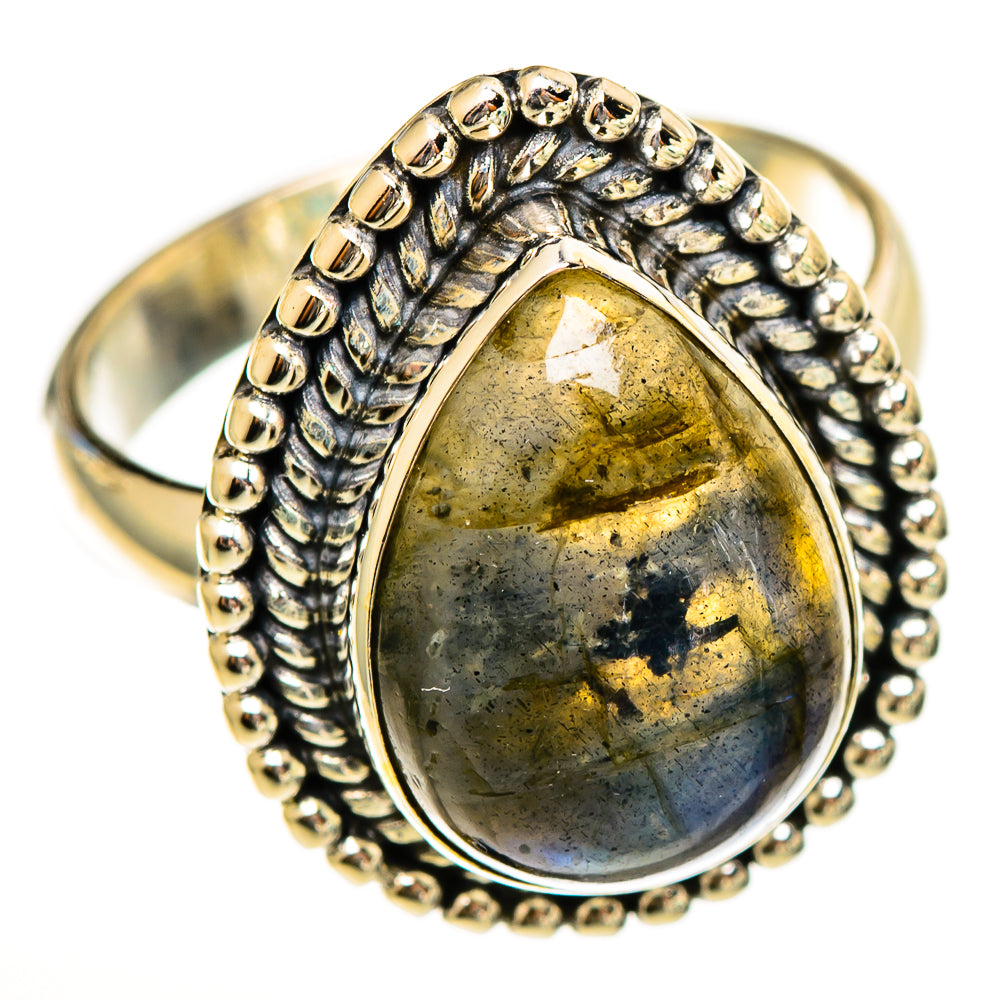 Labradorite Rings handcrafted by Ana Silver Co - RING113483 - Photo 2