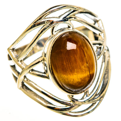 Tiger Eye Rings handcrafted by Ana Silver Co - RING113489 - Photo 2