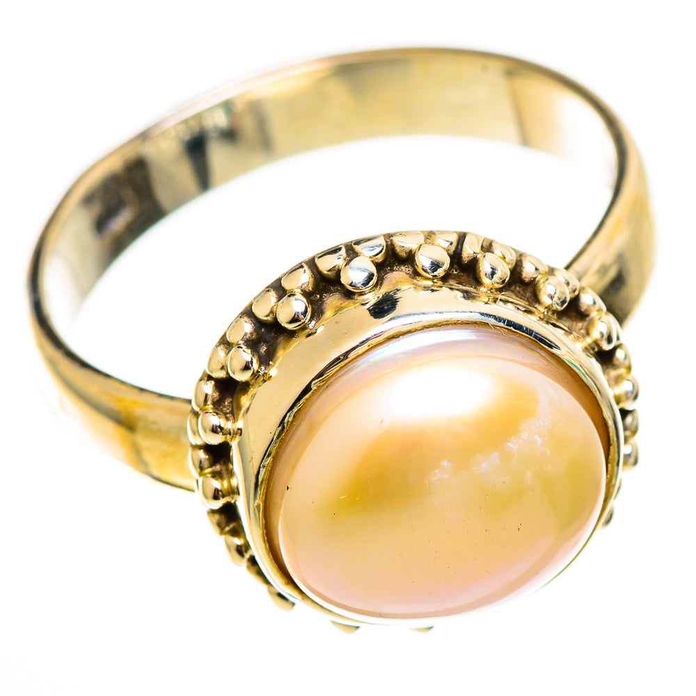 Cultured Pearl Rings handcrafted by Ana Silver Co - RING113492 - Photo 2