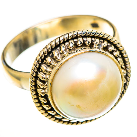Cultured Pearl Rings handcrafted by Ana Silver Co - RING113493 - Photo 2