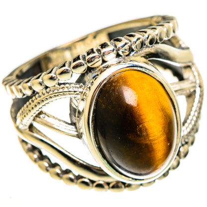 Tiger Eye Rings handcrafted by Ana Silver Co - RING113518 - Photo 2