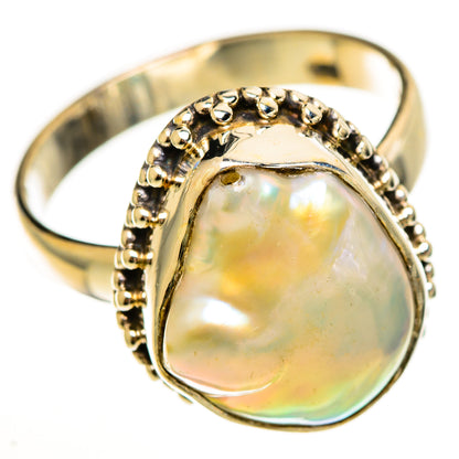 Mother Of Pearl Rings handcrafted by Ana Silver Co - RING113523 - Photo 2