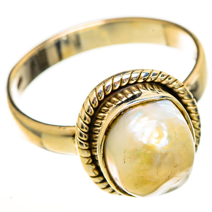 Mother Of Pearl Rings handcrafted by Ana Silver Co - RING113524 - Photo 2
