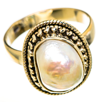 Mother Of Pearl Rings handcrafted by Ana Silver Co - RING113525 - Photo 2