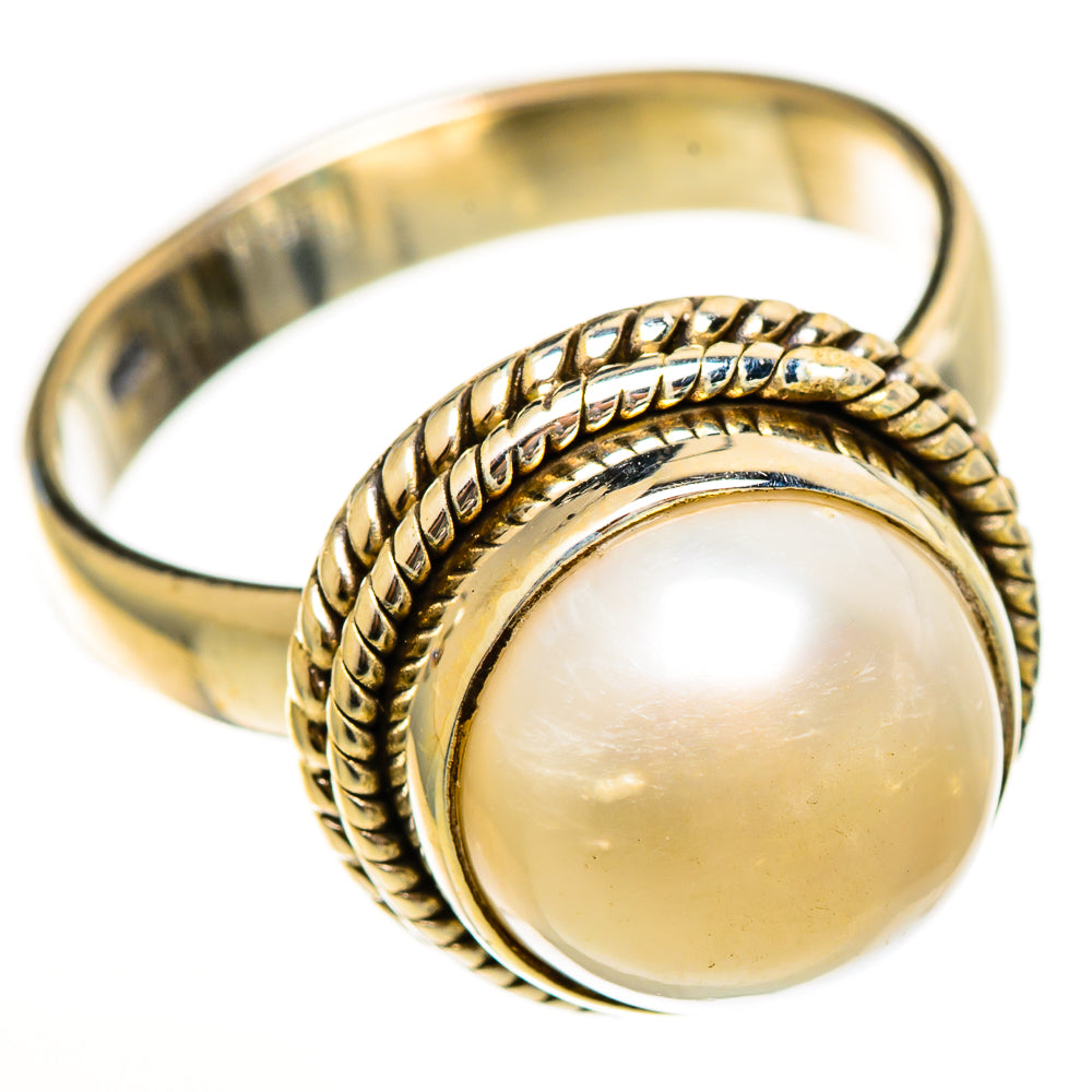 Cultured Pearl Rings handcrafted by Ana Silver Co - RING113534 - Photo 2