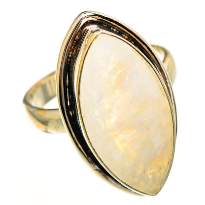 Rainbow Moonstone Rings handcrafted by Ana Silver Co - RING113535 - Photo 2