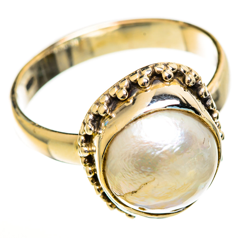 Mother Of Pearl Rings handcrafted by Ana Silver Co - RING113536 - Photo 2