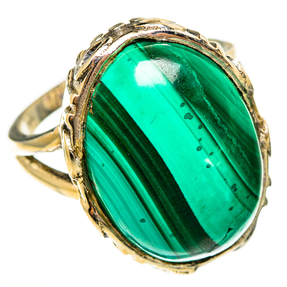 Malachite Rings handcrafted by Ana Silver Co - RING113537 - Photo 2