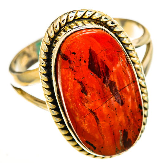 Red Jasper Rings handcrafted by Ana Silver Co - RING113541 - Photo 2