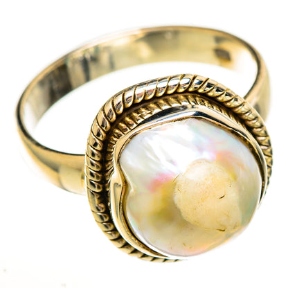 Mother Of Pearl Rings handcrafted by Ana Silver Co - RING113545 - Photo 2