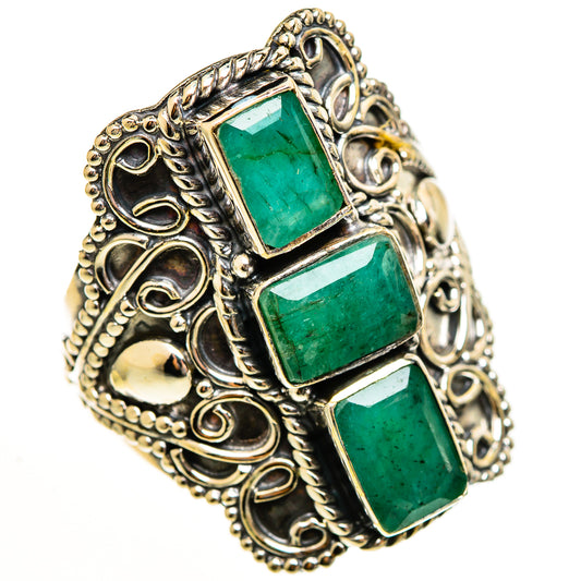 Emerald Rings handcrafted by Ana Silver Co - RING113561 - Photo 2
