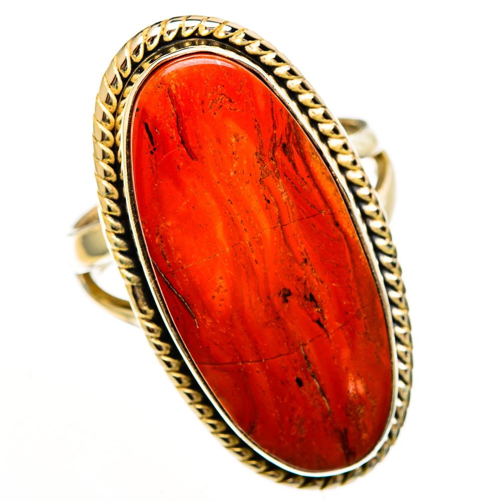 Red Jasper Rings handcrafted by Ana Silver Co - RING113566 - Photo 2