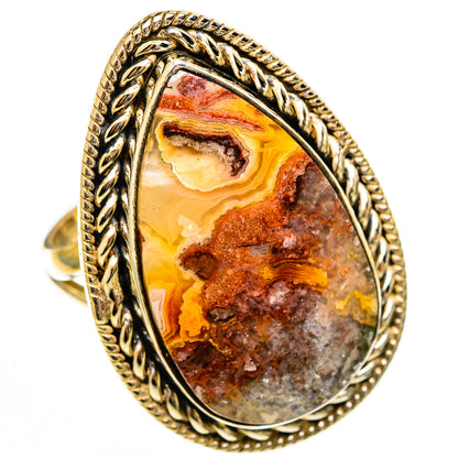 Crazy Lace Agate Rings handcrafted by Ana Silver Co - RING113567 - Photo 2