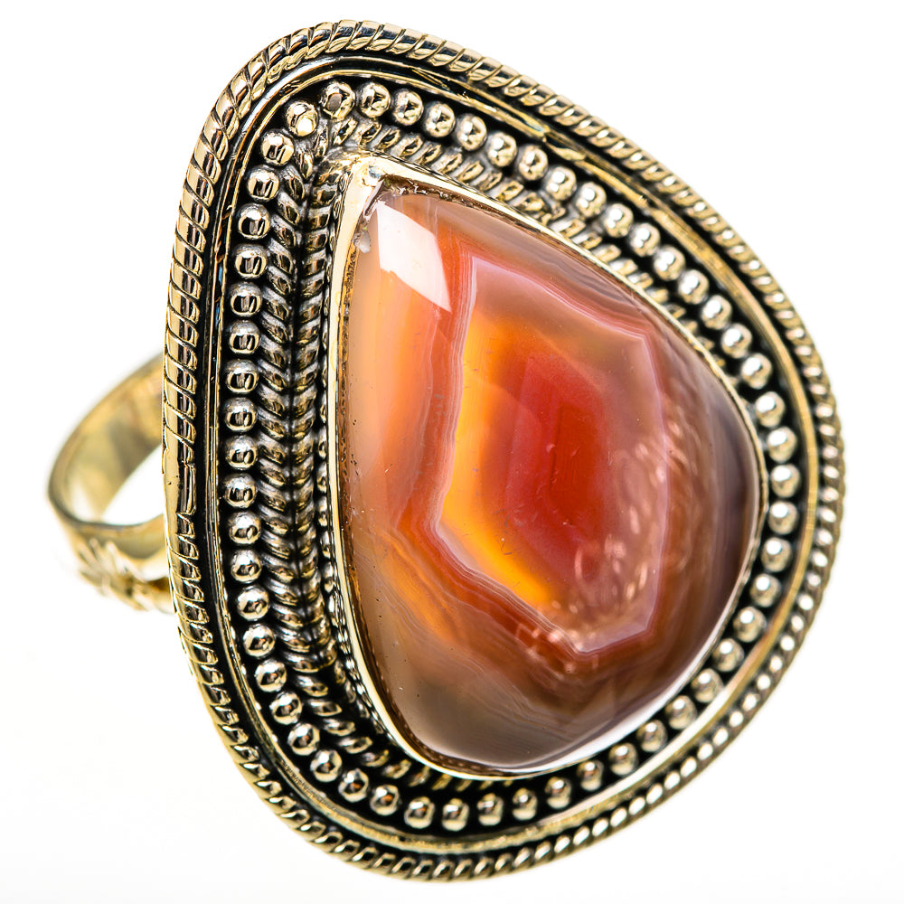 Botswana Agate Rings handcrafted by Ana Silver Co - RING113570 - Photo 2