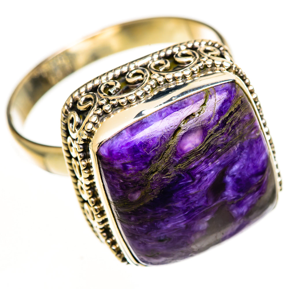 Charoite Rings handcrafted by Ana Silver Co - RING113574 - Photo 2