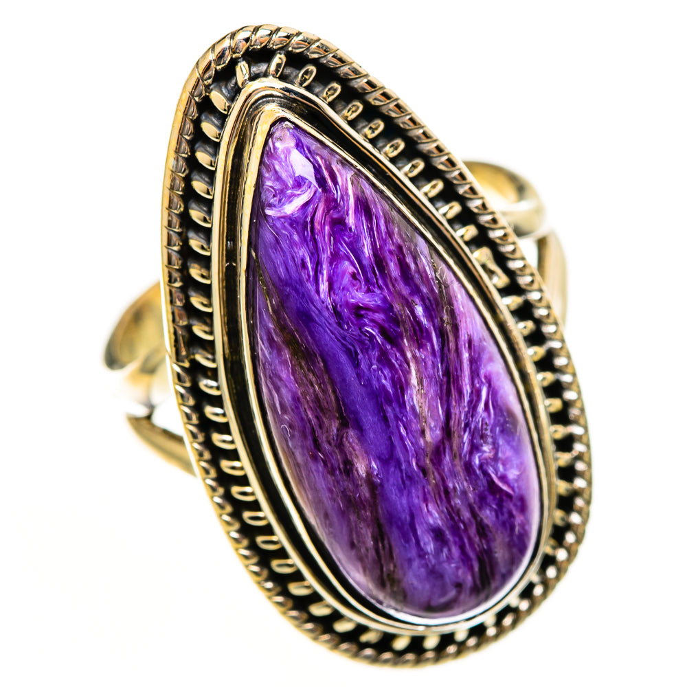 Charoite Rings handcrafted by Ana Silver Co - RING113577 - Photo 2