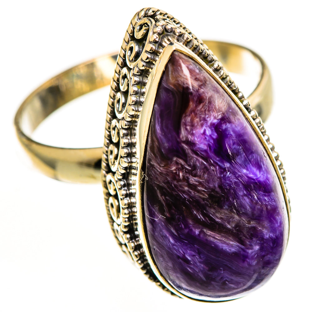 Charoite Rings handcrafted by Ana Silver Co - RING113578 - Photo 2