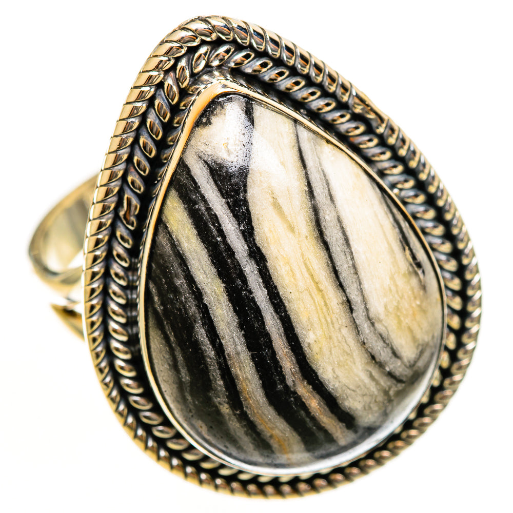 Pinolith Jasper Rings handcrafted by Ana Silver Co - RING113579 - Photo 2