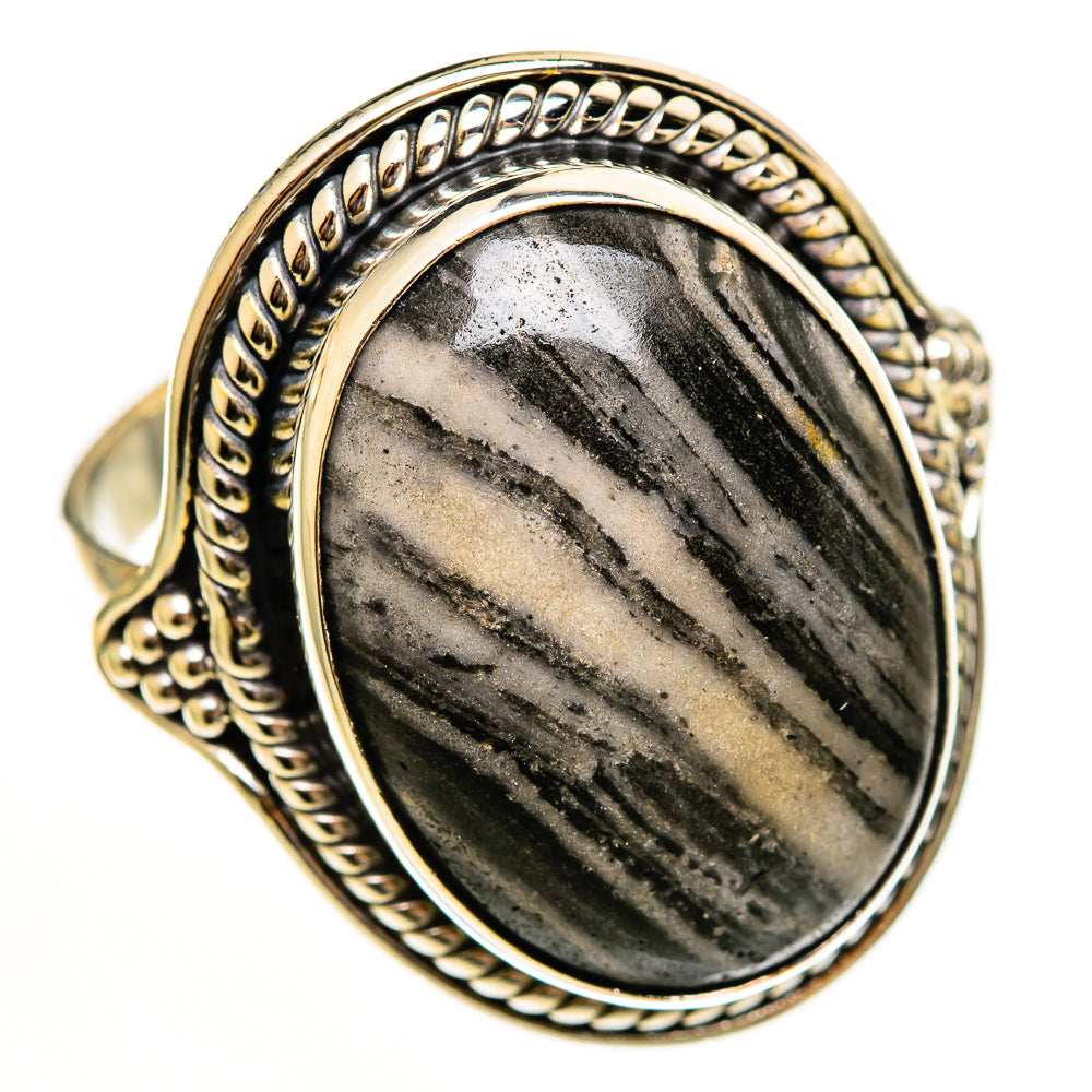 Pinolith Jasper Rings handcrafted by Ana Silver Co - RING113580 - Photo 2