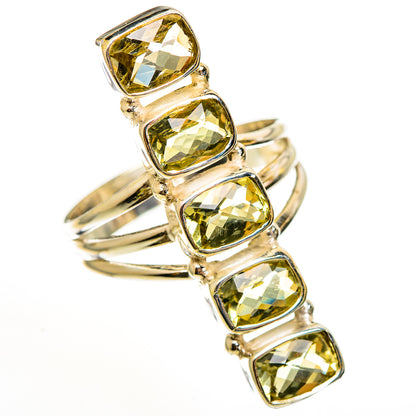 Green Amethyst Rings handcrafted by Ana Silver Co - RING113587 - Photo 2