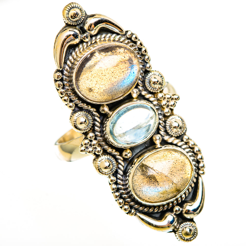 Labradorite Rings handcrafted by Ana Silver Co - RING113592 - Photo 2