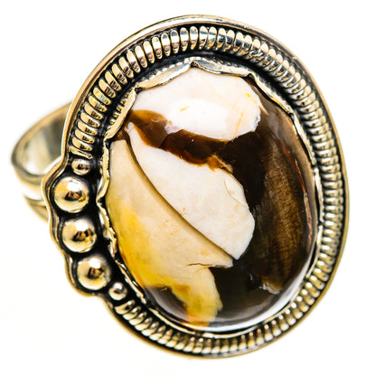 Peanut Wood Jasper Rings handcrafted by Ana Silver Co - RING113598 - Photo 2