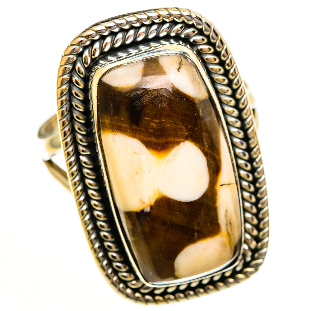 Peanut Wood Jasper Rings handcrafted by Ana Silver Co - RING113599 - Photo 2