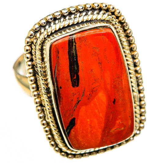 Red Jasper Rings handcrafted by Ana Silver Co - RING113601 - Photo 2
