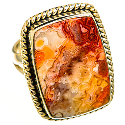 Crazy Lace Agate Rings handcrafted by Ana Silver Co - RING113602 - Photo 2