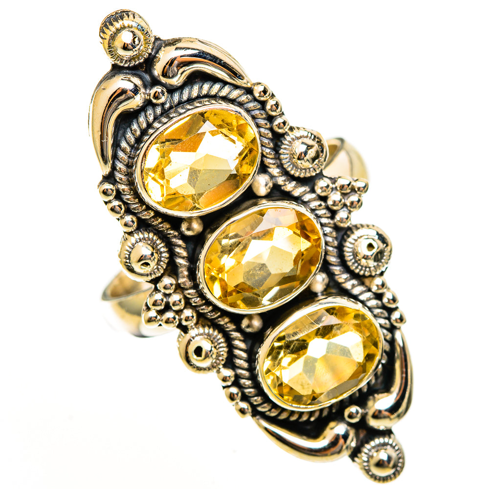 Citrine Rings handcrafted by Ana Silver Co - RING113604 - Photo 2