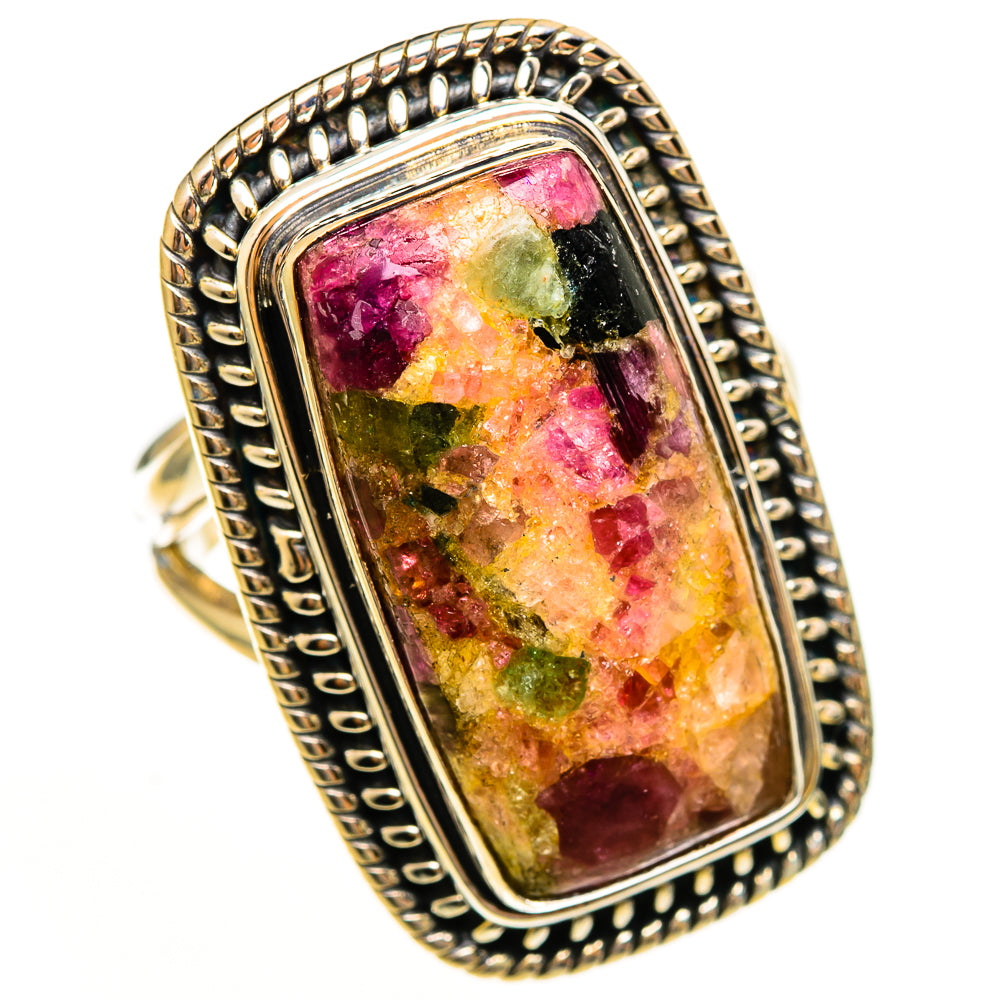 Tourmaline Rings handcrafted by Ana Silver Co - RING113607 - Photo 2