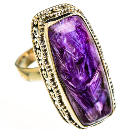 Charoite Rings handcrafted by Ana Silver Co - RING113610 - Photo 2