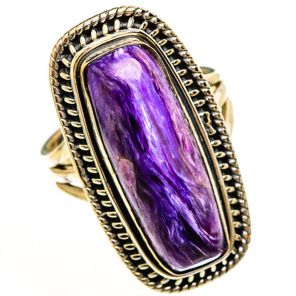 Charoite Rings handcrafted by Ana Silver Co - RING113611 - Photo 2