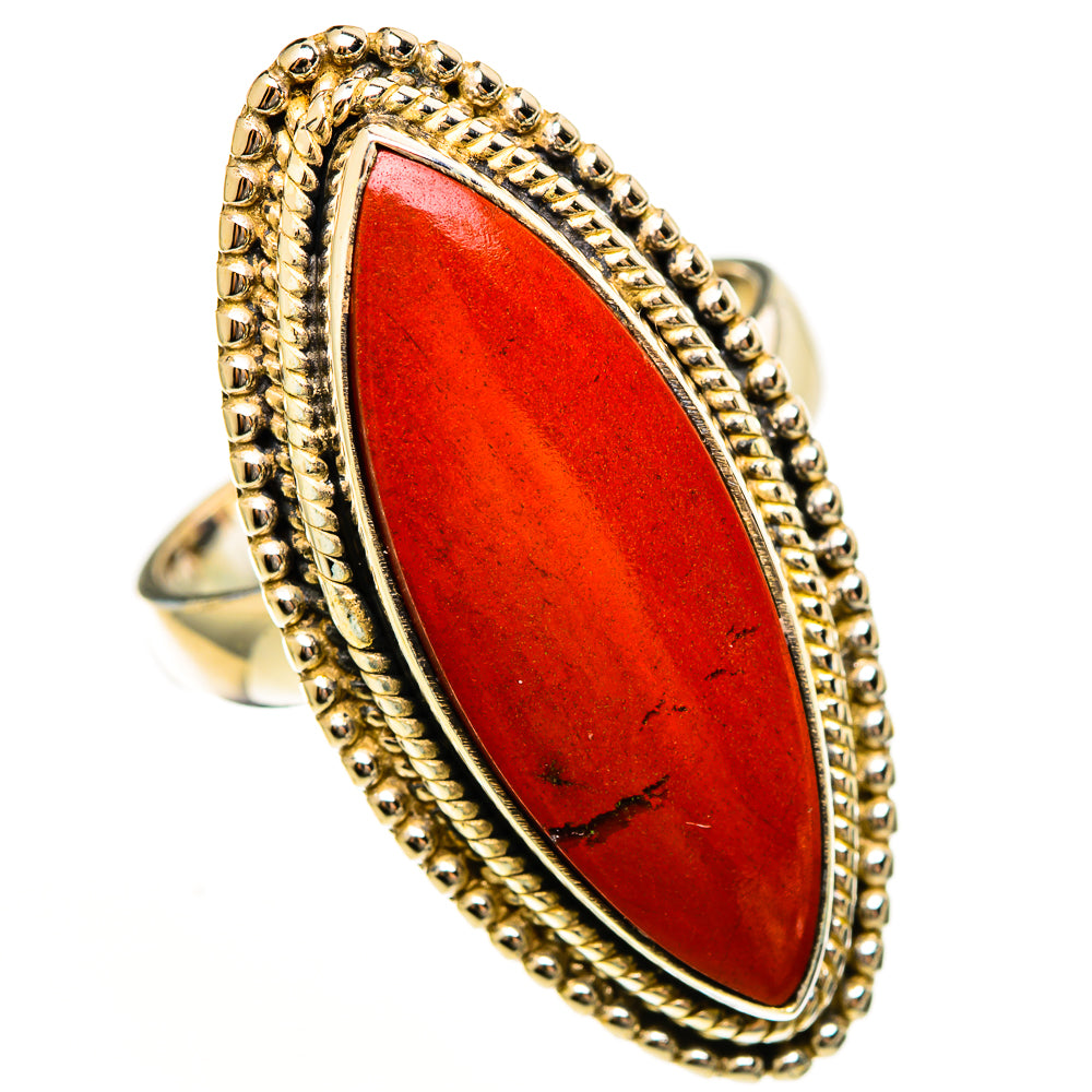 Red Jasper Rings handcrafted by Ana Silver Co - RING113631 - Photo 2